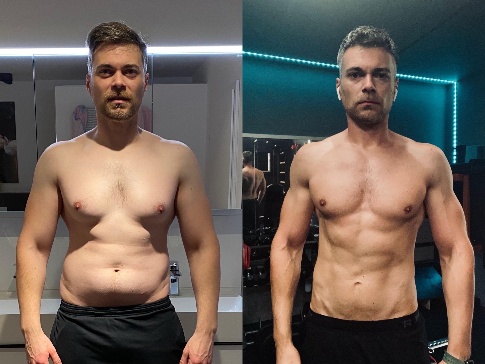 Richard vor und nach dem Coaching